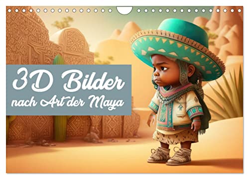 3D Bilder nach Art der Maya (Wandkalender 2026 DIN A4 quer), CALVENDO Monatskalender von CALVENDO