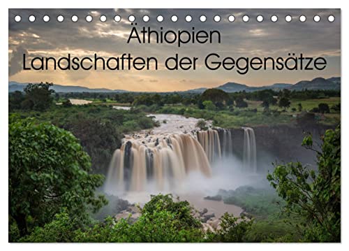 Äthiopien Landschaften der Gegensätze (Tischkalender 2025 DIN A5 quer), CALVENDO Monatskalender von CALVENDO