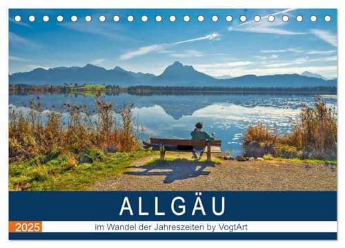 ALLGÄU, im Wandel der Jahreszeiten. (Tischkalender 2025 DIN A5 quer), CALVENDO Monatskalender von CALVENDO