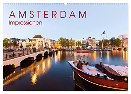 AMSTERDAM Impressionen (Wandkalender 2025 DIN A2 quer), CALVENDO Monatskalender von CALVENDO
