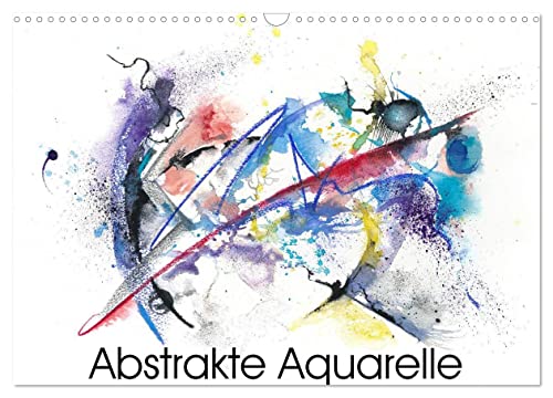 Abstrakte Aquarelle (Wandkalender 2025 DIN A3 quer), CALVENDO Monatskalender von CALVENDO