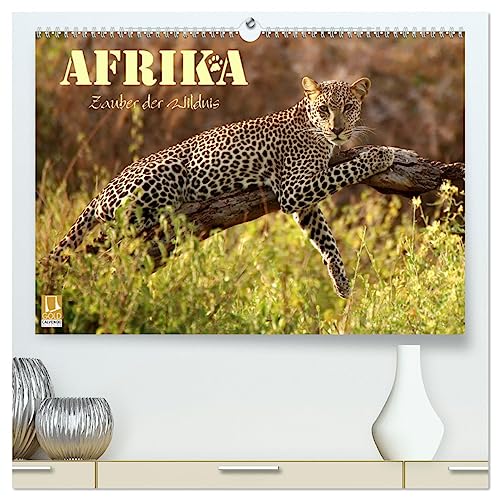 Afrika - Zauber der Wildnis (hochwertiger Premium Wandkalender 2025 DIN A2 quer), Kunstdruck in Hochglanz von CALVENDO