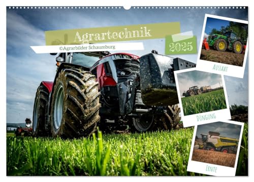 Agrartechnik (Wandkalender 2025 DIN A2 quer), CALVENDO Monatskalender von CALVENDO