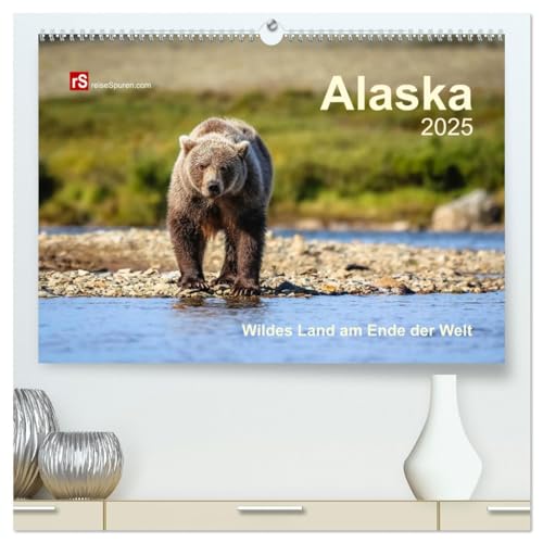 Alaska 2025 Wildes Land am Ende der Welt (hochwertiger Premium Wandkalender 2025 DIN A2 quer), Kunstdruck in Hochglanz von CALVENDO