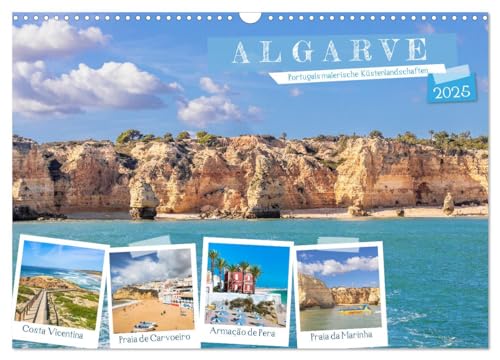 Algarve - Portugals malerische Küstenlandschaften (Wandkalender 2025 DIN A3 quer), CALVENDO Monatskalender von CALVENDO