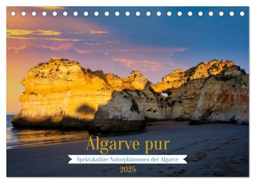 Algarve pur (Tischkalender 2025 DIN A5 quer), CALVENDO Monatskalender von CALVENDO