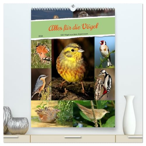 Alles für die Vögel (hochwertiger Premium Wandkalender 2026 DIN A2 hoch), Kunstdruck in Hochglanz von CALVENDO