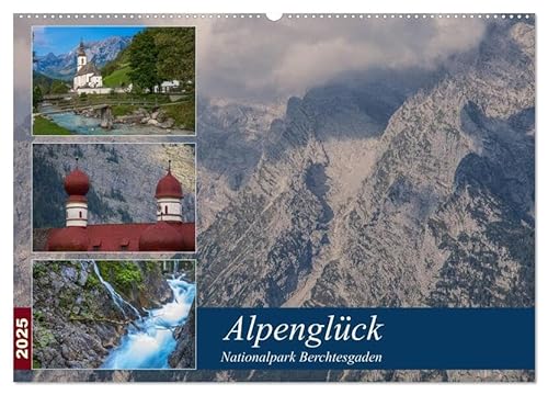 Alpenglück - Nationalpark Berchtesgaden (Wandkalender 2025 DIN A2 quer), CALVENDO Monatskalender: Der Nationalpark Berchtesgaden ist Deutschlands einziger Alpen - Nationalpark. (CALVENDO Orte) von Calvendo