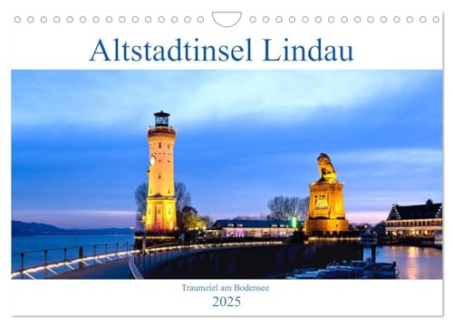 Altstadtinsel Lindau - Traumziel am Bodensee (Wandkalender 2025 DIN A4 quer), CALVENDO Monatskalender von CALVENDO