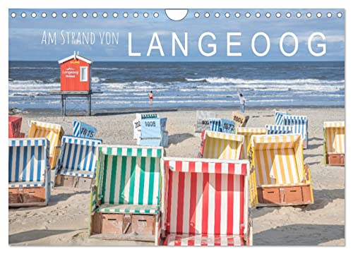 Am Strand von Langeoog (Wandkalender 2025 DIN A4 quer), CALVENDO Monatskalender von CALVENDO