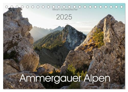 Ammergauer Alpen (Tischkalender 2025 DIN A5 quer), CALVENDO Monatskalender: Einblick in den Naturpark Ammergauer Alpen Wandkalender (CALVENDO Orte) von Calvendo