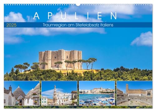 Apulien - Traumregion am Stiefelabsatz Italiens (Wandkalender 2025 DIN A2 quer), CALVENDO Monatskalender von CALVENDO