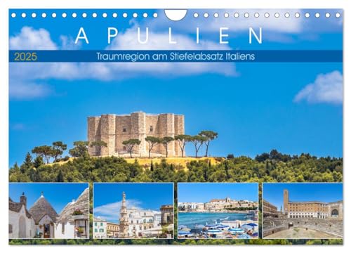 Apulien - Traumregion am Stiefelabsatz Italiens (Wandkalender 2025 DIN A4 quer), CALVENDO Monatskalender von CALVENDO