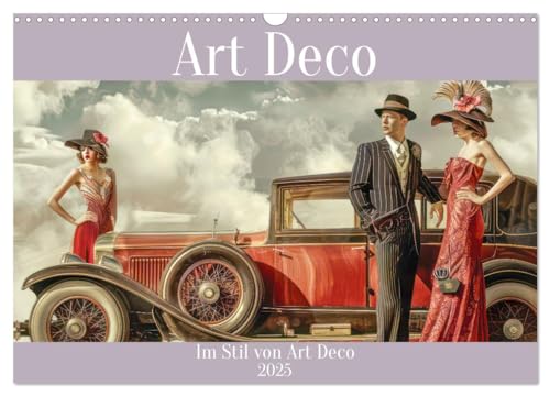 Art Deco - Im Stil von Art Deco (Wall Calendar 2025 DIN A3 Landscape), CALVENDO 12 Month Wall Calendar von CALVENDO