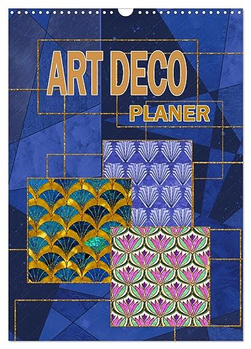 Art Deco Planer (Wandkalender 2025 DIN A3 hoch), CALVENDO Monatskalender von CALVENDO