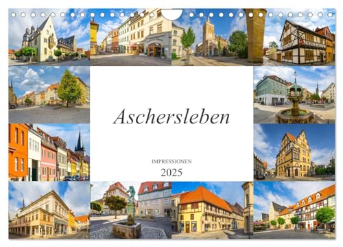 Aschersleben Impressionen (Wandkalender 2025 DIN A4 quer), CALVENDO Monatskalender von CALVENDO