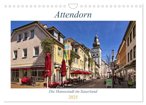 Attendorn, die Hansestadt im Sauerland (Wandkalender 2025 DIN A4 quer), CALVENDO Monatskalender von CALVENDO