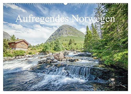 Aufregendes Norwegen (Wandkalender 2025 DIN A2 quer), CALVENDO Monatskalender von CALVENDO