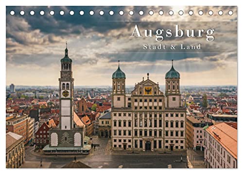 Augsburg - Stadt und Land (Tischkalender 2025 DIN A5 quer), CALVENDO Monatskalender von CALVENDO