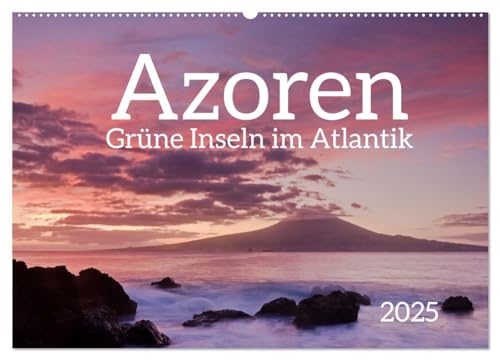 Azoren - Grüne Inseln im Atlantik 2025 (Wandkalender 2025 DIN A2 quer), CALVENDO Monatskalender von CALVENDO