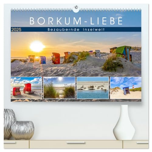 BORKUM-LIEBE (hochwertiger Premium Wandkalender 2025 DIN A2 quer), Kunstdruck in Hochglanz von CALVENDO