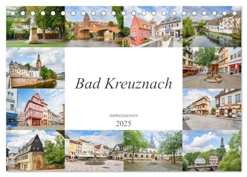 Bad Kreuznach Impressionen (Tischkalender 2025 DIN A5 quer), CALVENDO Monatskalender von CALVENDO