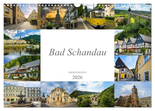 Bad Schandau Impressionen (Wandkalender 2026 DIN A3 quer), CALVENDO Monatskalender von CALVENDO