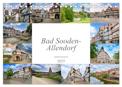 Bad Sooden-Allendorf Impressionen (Tischkalender 2025 DIN A5 quer), CALVENDO Monatskalender von CALVENDO