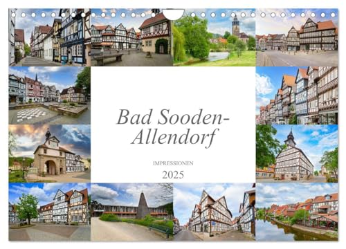 Bad Sooden-Allendorf Impressionen (Wandkalender 2025 DIN A4 quer), CALVENDO Monatskalender von CALVENDO