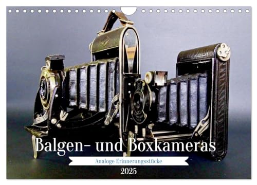 Balgen- und Boxkameras - Analoge Erinnerungsstücke (Wandkalender 2025 DIN A4 quer), CALVENDO Monatskalender von CALVENDO