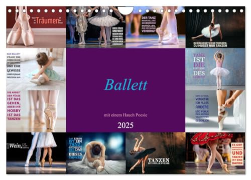 Ballett mit einem Hauch Poesie (Wandkalender 2025 DIN A4 quer), CALVENDO Monatskalender von CALVENDO