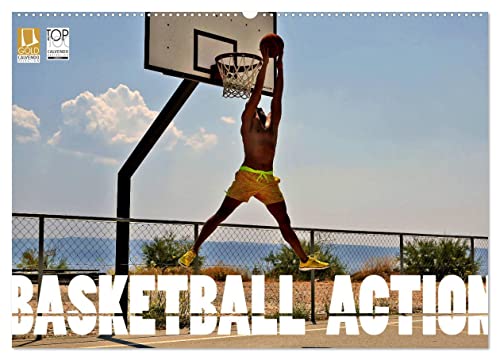Basketball Action (Wandkalender 2025 DIN A2 quer), CALVENDO Monatskalender von CALVENDO