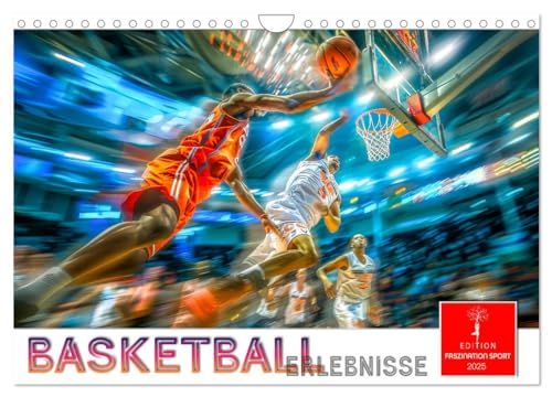 Basketball Erlebnisse (Wandkalender 2025 DIN A4 quer), CALVENDO Monatskalender von CALVENDO