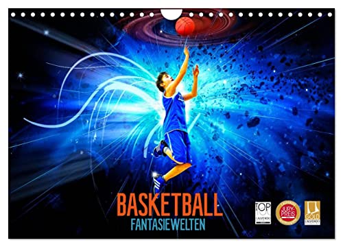 Basketball Fantasiewelten (Wandkalender 2025 DIN A4 quer), CALVENDO Monatskalender von CALVENDO