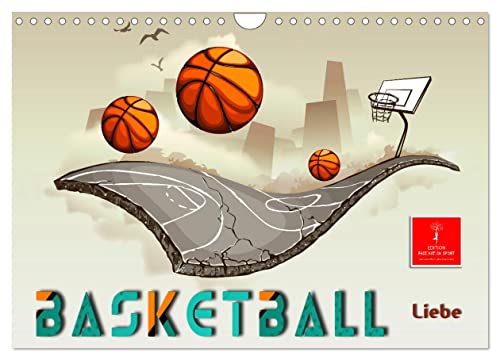 Basketball Liebe (Wandkalender 2026 DIN A4 quer), CALVENDO Monatskalender von CALVENDO