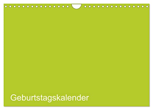 Bastel-Geburtstagskalender grün/Geburtstagskalender (Wandkalender 2025 DIN A4 quer), CALVENDO Monatskalender von CALVENDO