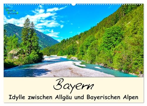 Bayern - Idylle zwischen Allgäu und Bayerischen Alpen (Wandkalender 2025 DIN A2 quer), CALVENDO Monatskalender: Impressionen aus Bayerns Alpenvorland (CALVENDO Natur) von Calvendo