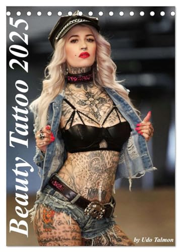 Beauty Tattoo 2025 (Tischkalender 2025 DIN A5 hoch), CALVENDO Monatskalender von CALVENDO