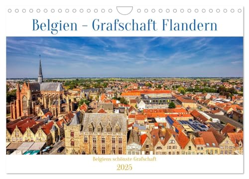 Belgien - Grafschaft Flandern (Wandkalender 2025 DIN A4 quer), CALVENDO Monatskalender von CALVENDO