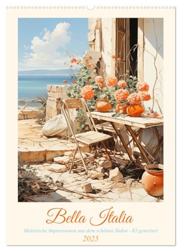 Bella Italia (Wandkalender 2025 DIN A2 hoch), CALVENDO Monatskalender von CALVENDO