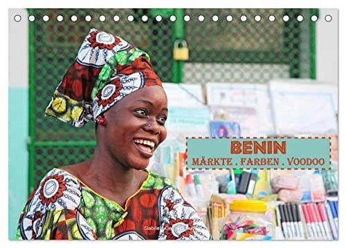 Benin Märkte Farben Voodoo (Tischkalender 2025 DIN A5 quer), CALVENDO Monatskalender von CALVENDO
