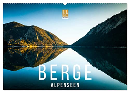 Berge. Alpenseen (Wandkalender 2025 DIN A2 quer), CALVENDO Monatskalender von CALVENDO
