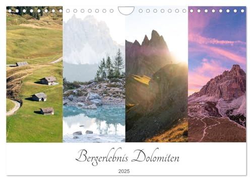 Bergerlebnis Dolomiten (Wandkalender 2025 DIN A4 quer), CALVENDO Monatskalender von CALVENDO