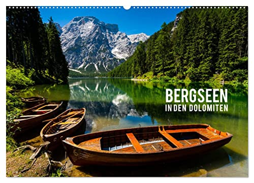 Bergseen in den Dolomiten (Wandkalender 2025 DIN A2 quer), CALVENDO Monatskalender von CALVENDO