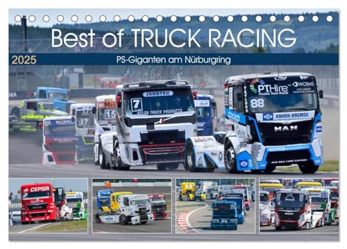 Best of TRUCK RACING (Tischkalender 2025 DIN A5 quer), CALVENDO Monatskalender von CALVENDO