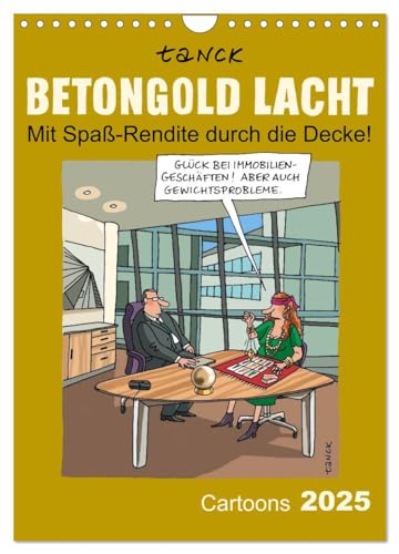 Betongold lacht - Cartoons (Wandkalender 2025 DIN A4 hoch), CALVENDO Monatskalender von CALVENDO