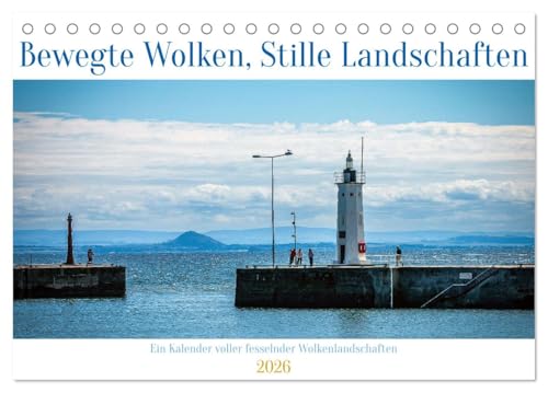 Bewegte Wolken, Stille Landschaften (Tischkalender 2026 DIN A5 quer), CALVENDO Monatskalender von CALVENDO
