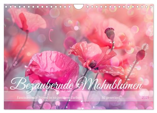 Bezaubernde Mohnblumen (Wandkalender 2025 DIN A4 quer), CALVENDO Monatskalender von CALVENDO