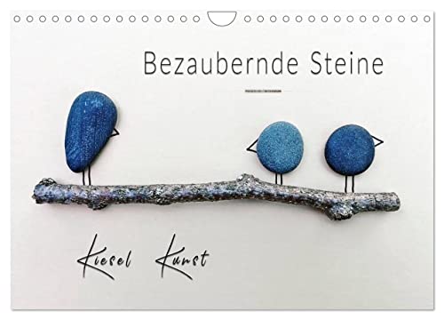 Bezaubernde Steine - Kieselkunst (Wandkalender 2025 DIN A4 quer), CALVENDO Monatskalender von CALVENDO