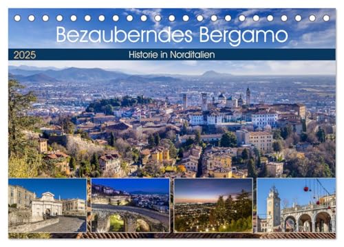 Bezauberndes Bergamo (Tischkalender 2025 DIN A5 quer), CALVENDO Monatskalender von CALVENDO